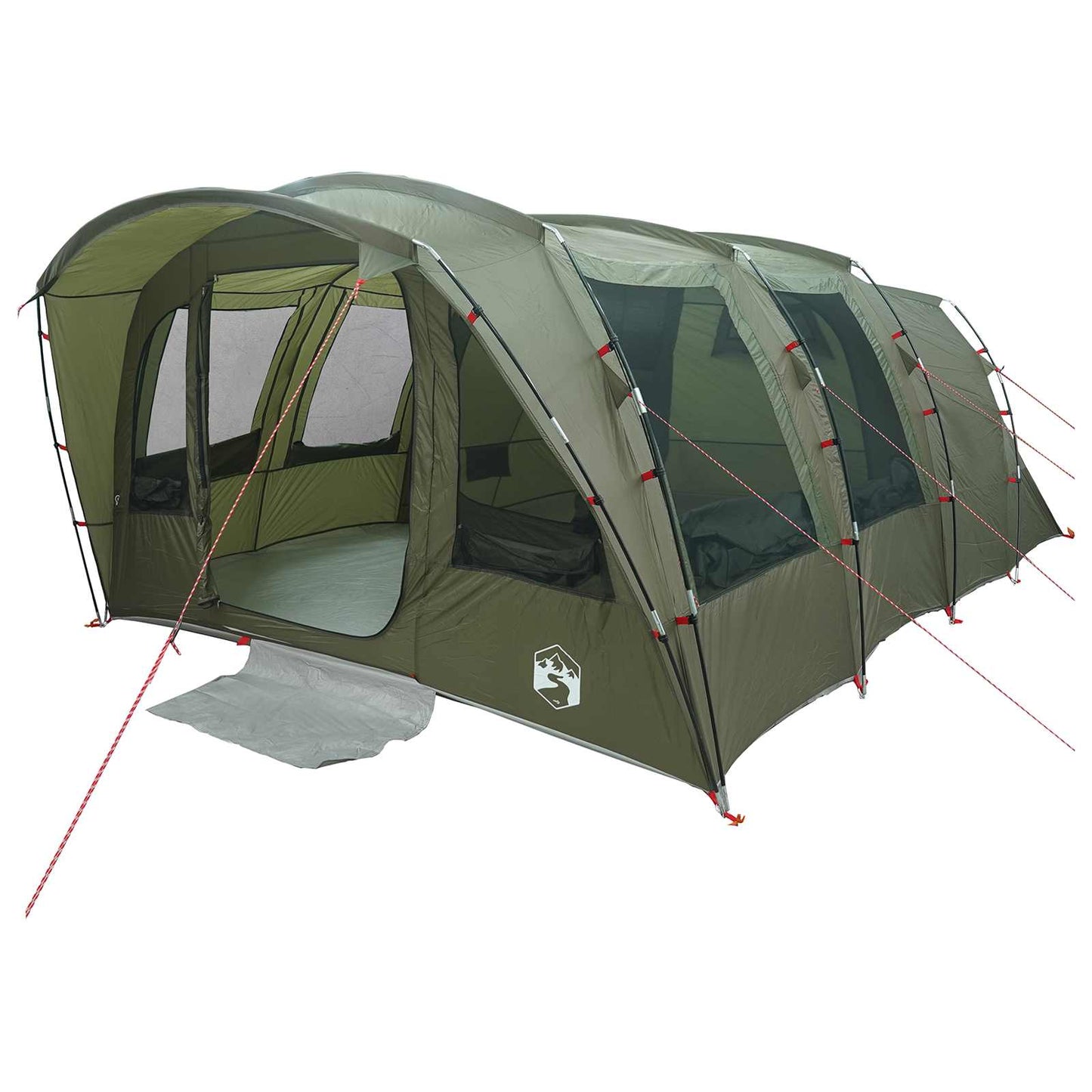 vidaXL Tunnel Tent Olive Green 427 x 315 x 178 cm Polyester and Steel