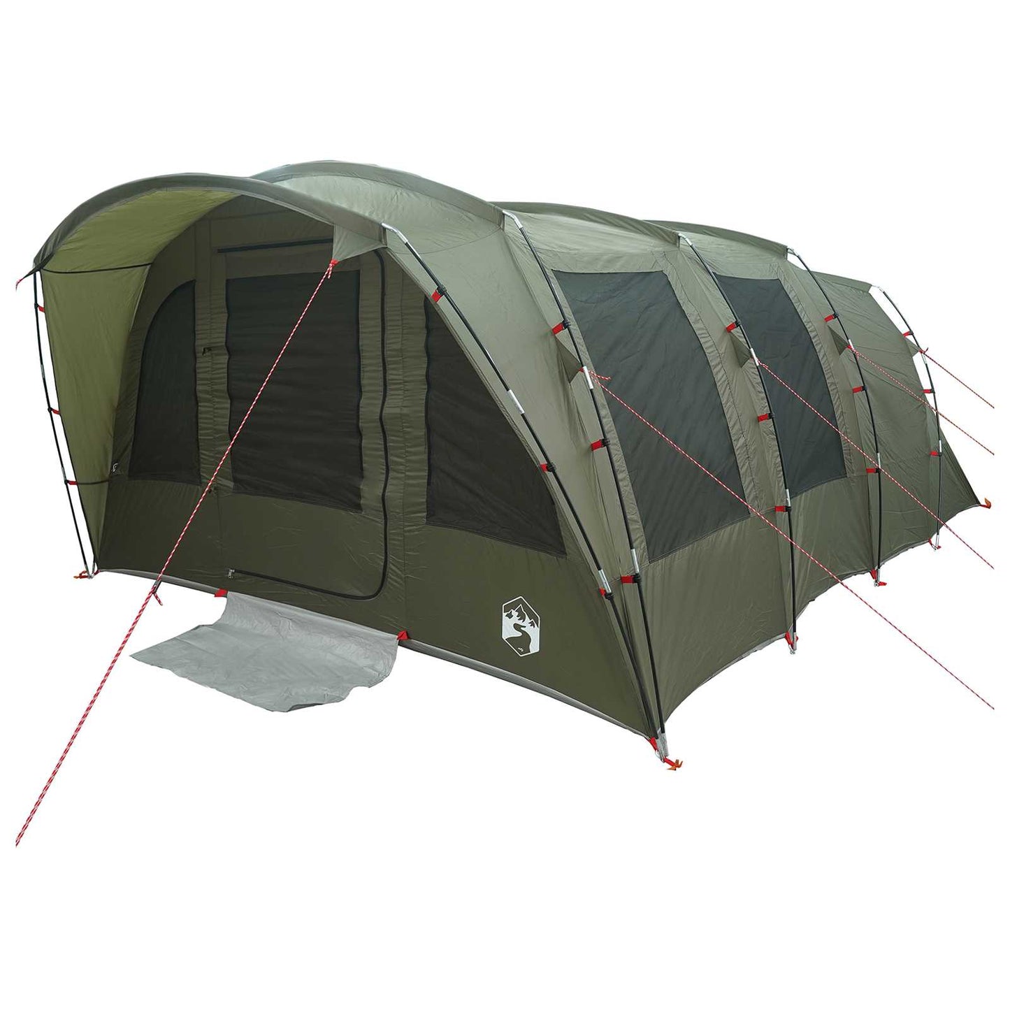 vidaXL Tunnel Tent Olive Green 427 x 315 x 178 cm Polyester and Steel