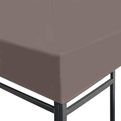 vidaXL Gazebo Cover with Roof Taupe 300 x 300 cm Polyester and Steel
