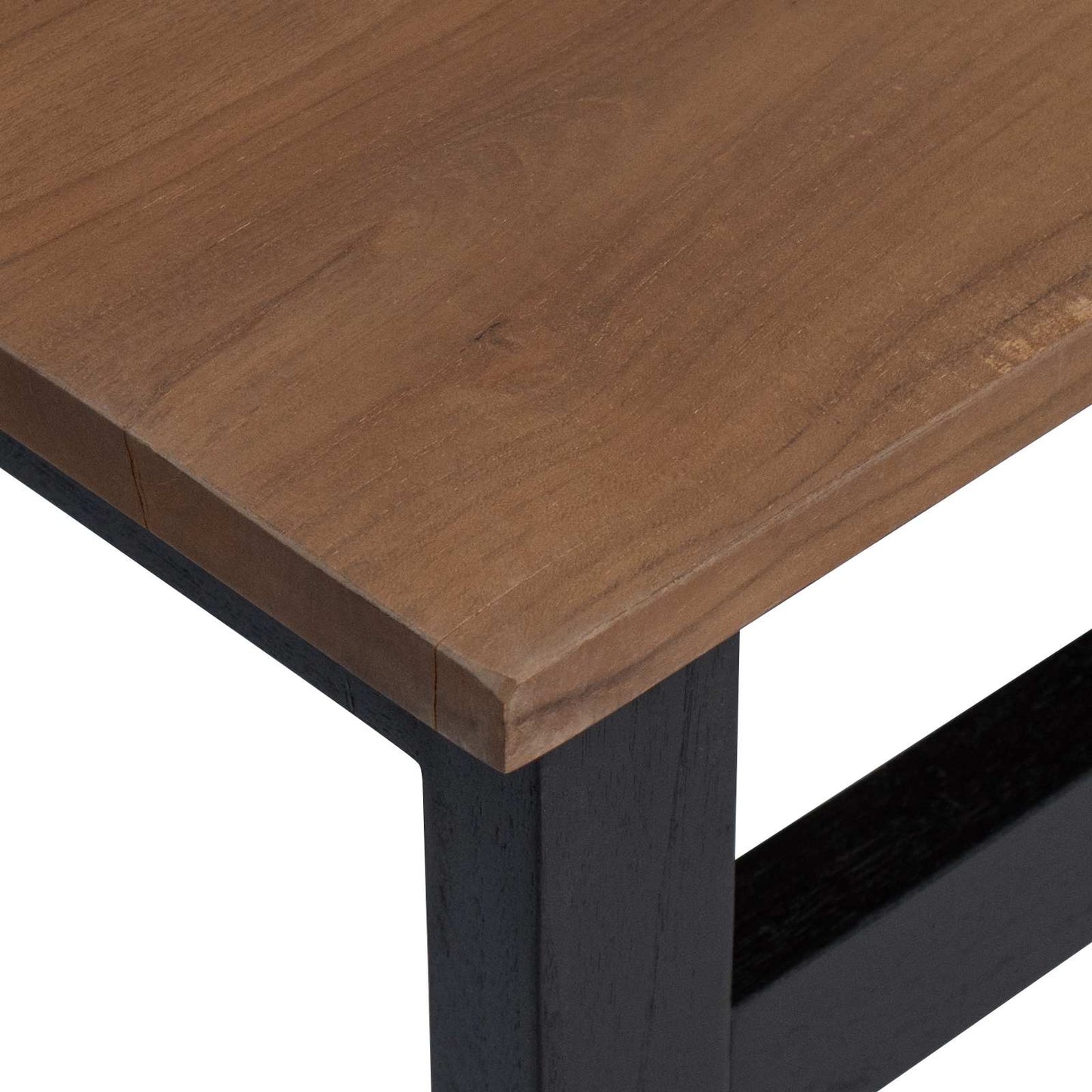 vidaXL Desk Natural Solid Teak Wood 100 x 45 x 75cm