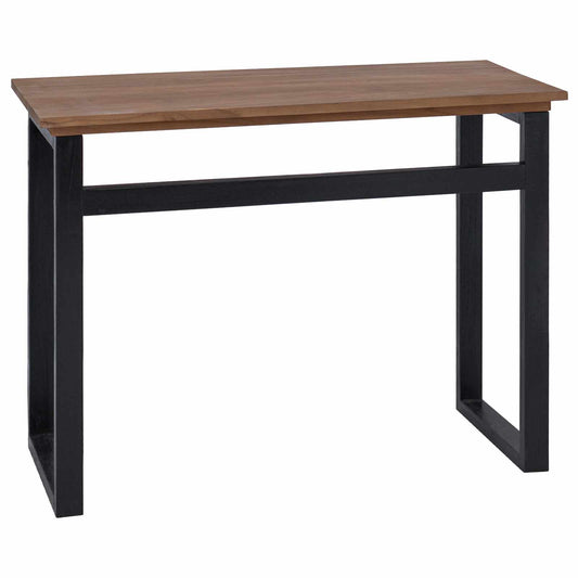 vidaXL Desk Natural Solid Teak Wood 100 x 45 x 75cm