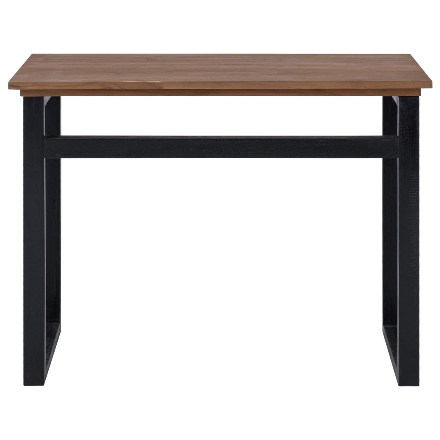 vidaXL Desk Natural Solid Teak Wood 100 x 45 x 75cm