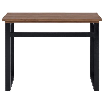 vidaXL Desk Natural Solid Teak Wood 100 x 45 x 75cm