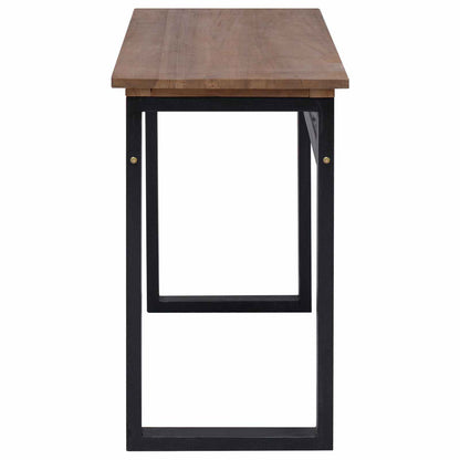 vidaXL Desk Natural Solid Teak Wood 100 x 45 x 75cm