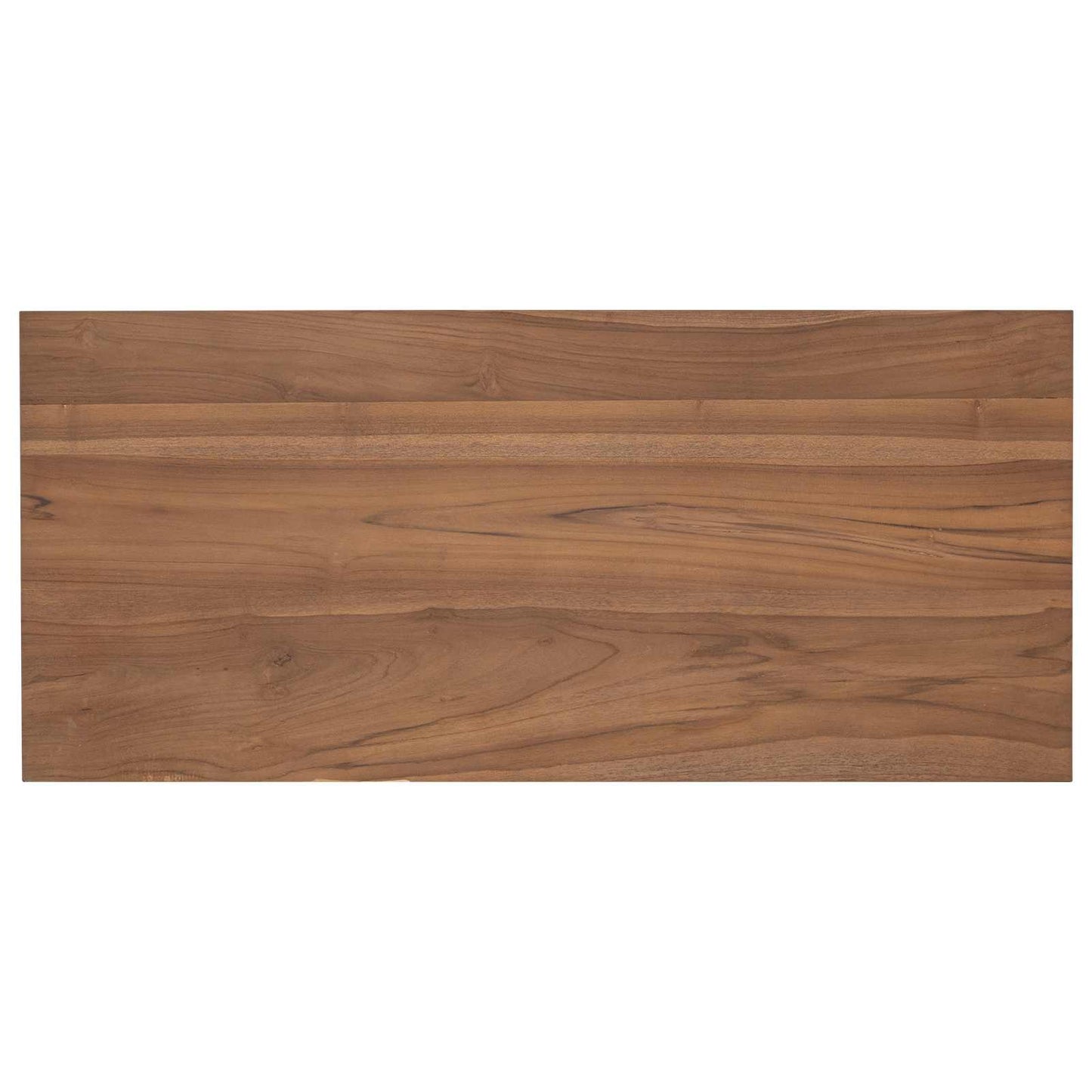 vidaXL Desk Natural Solid Teak Wood 100 x 45 x 75cm