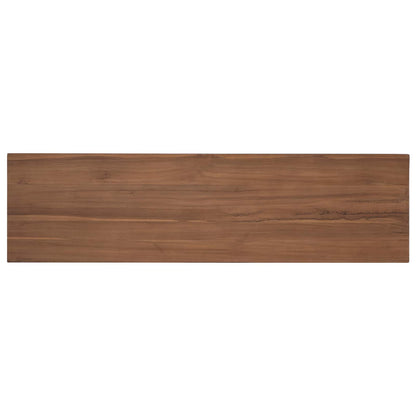vidaXL TV Cabinet 110 x 30 x 40 cm Natural Solid Teak Wood