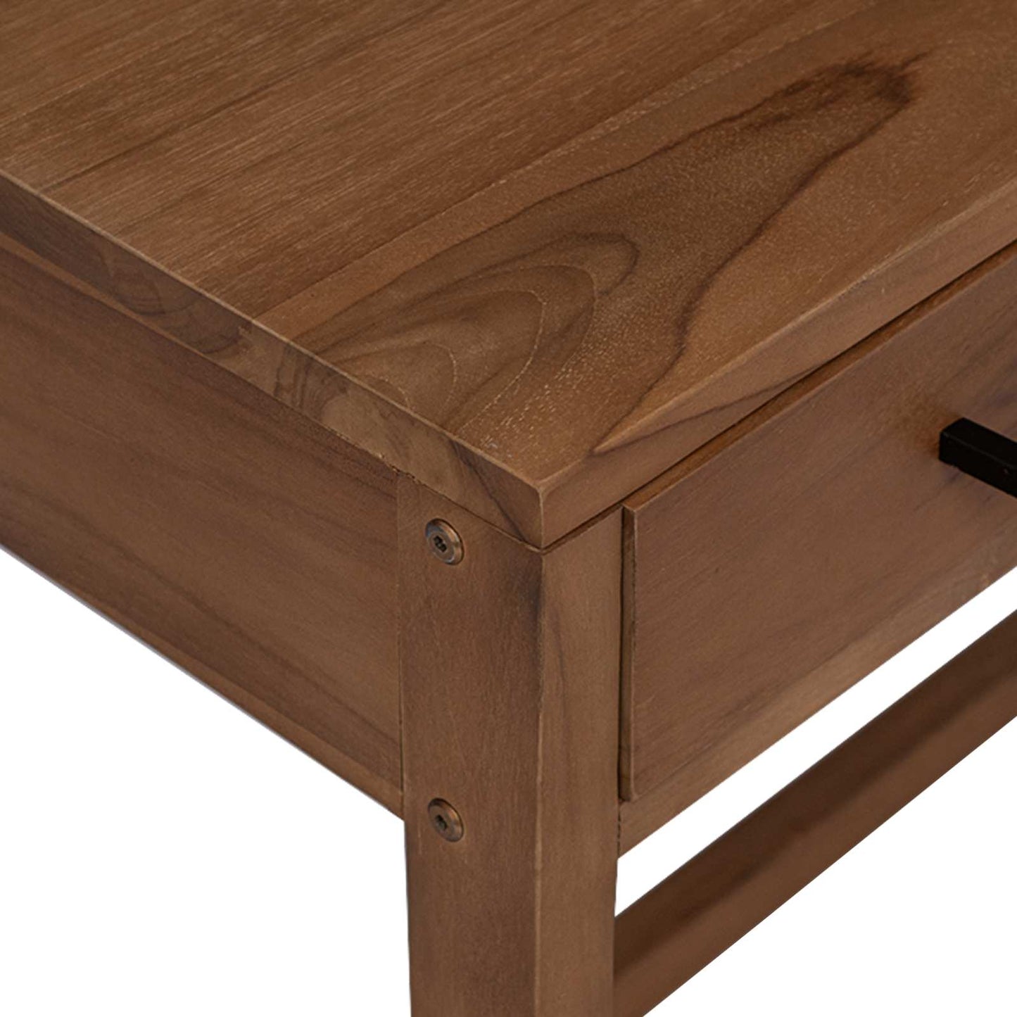 vidaXL Desk with Drawers Natural Solid Teak Wood 80 x 50 x 75 cm