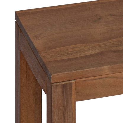 vidaXL Plant Stand 2 pcs Natural 25 x 25 x 100 cm Solid Teak Wood
