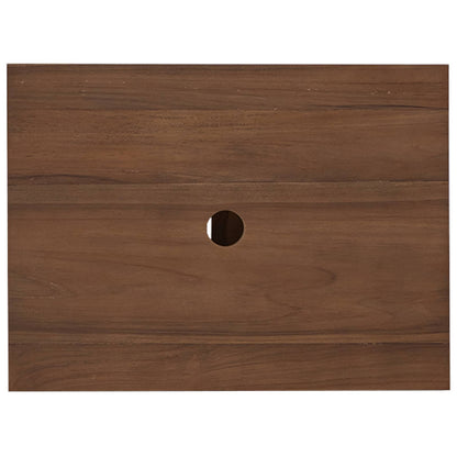 vidaXL Bathroom Cabinet Natural 60 x 45 x 75 cm Solid Teak Wood