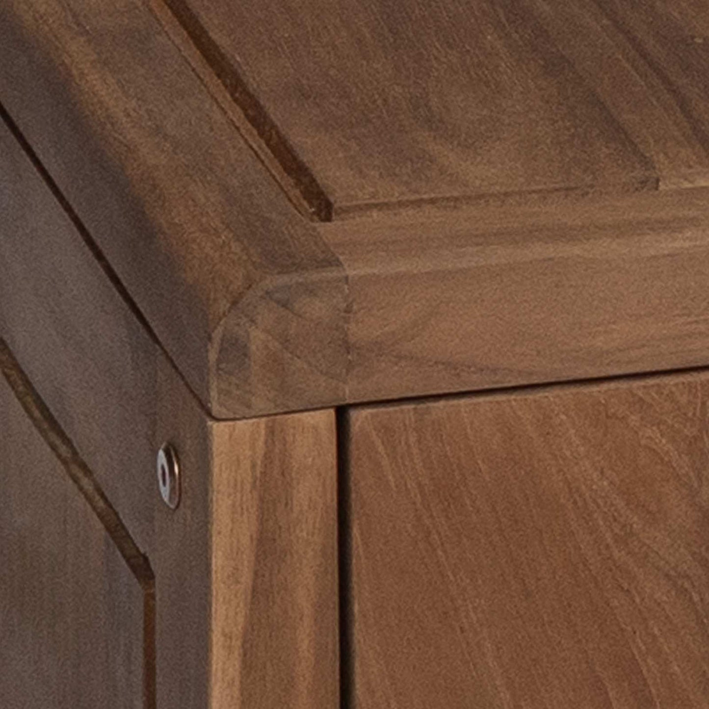 vidaXL Bathroom Side Cabinet Natural 25 x 25 x 100 cm Solid Teak Wood