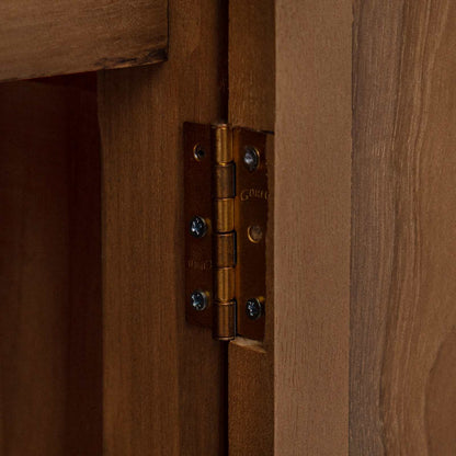 vidaXL Bathroom Side Cabinet Natural 25 x 25 x 100 cm Solid Teak Wood