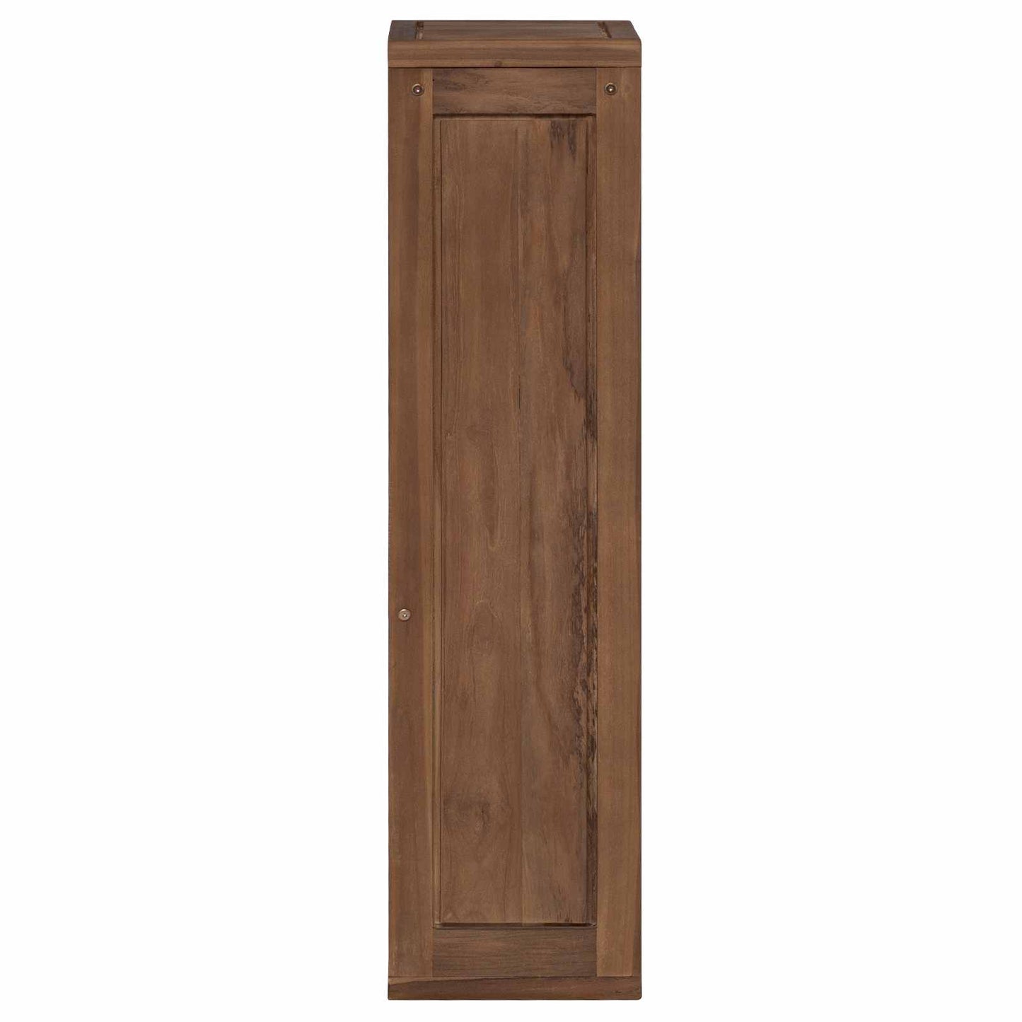 vidaXL Bathroom Side Cabinet Natural 25 x 25 x 100 cm Solid Teak Wood