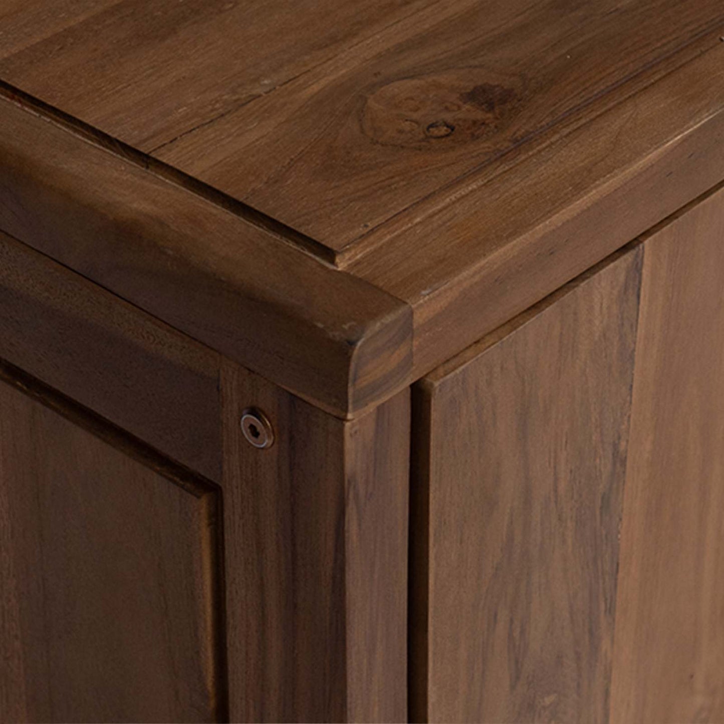 vidaXL Bathroom Side Cabinet Natural 45 x 30 x 70 cm Solid Teak Wood