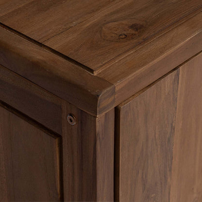 vidaXL Bathroom Side Cabinet Natural 45 x 30 x 70 cm Solid Teak Wood