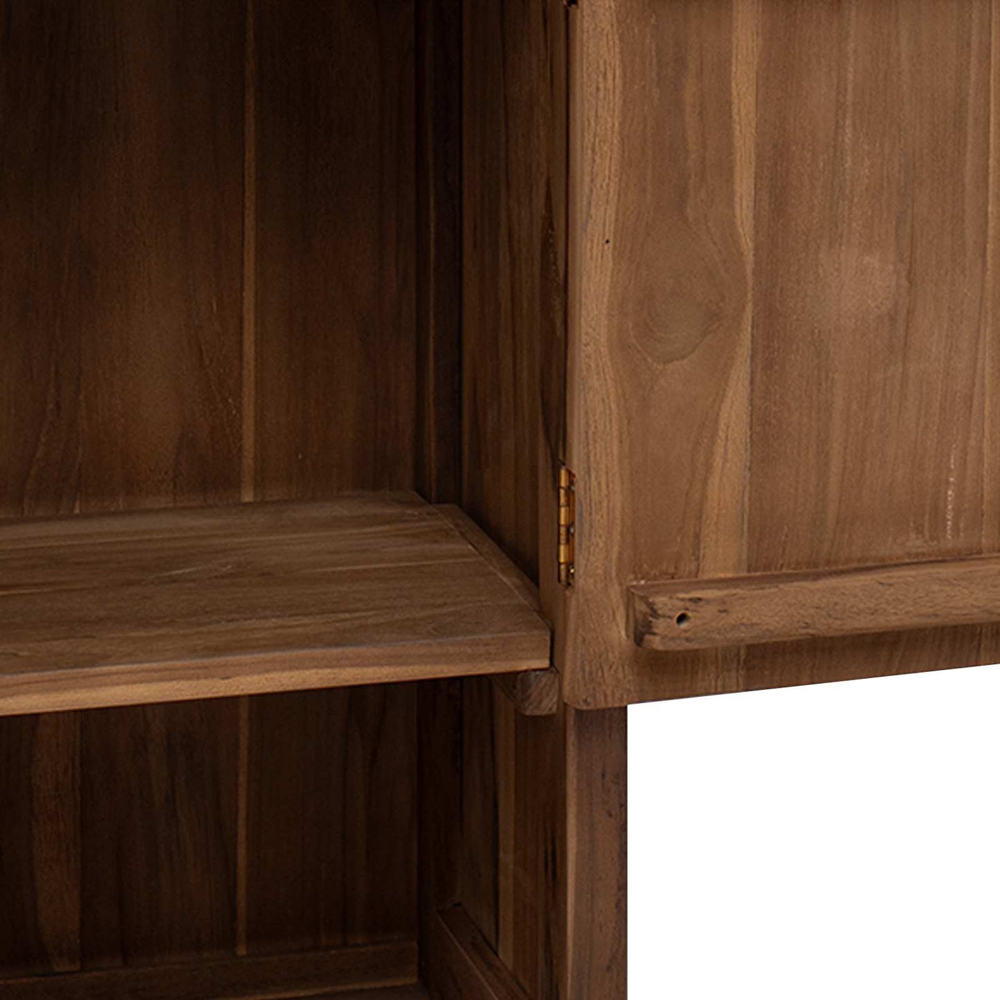 vidaXL Bathroom Side Cabinet Natural 45 x 30 x 70 cm Solid Teak Wood