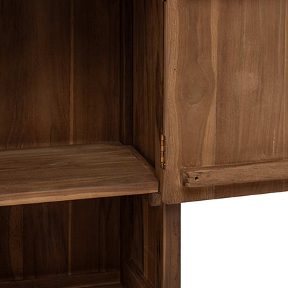 vidaXL Bathroom Side Cabinet Natural 45 x 30 x 70 cm Solid Teak Wood