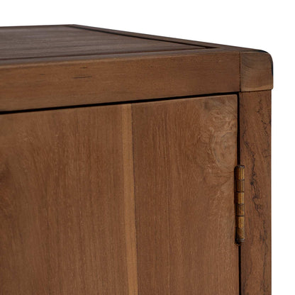 vidaXL Bathroom Side Cabinet Natural 45 x 30 x 70 cm Solid Teak Wood