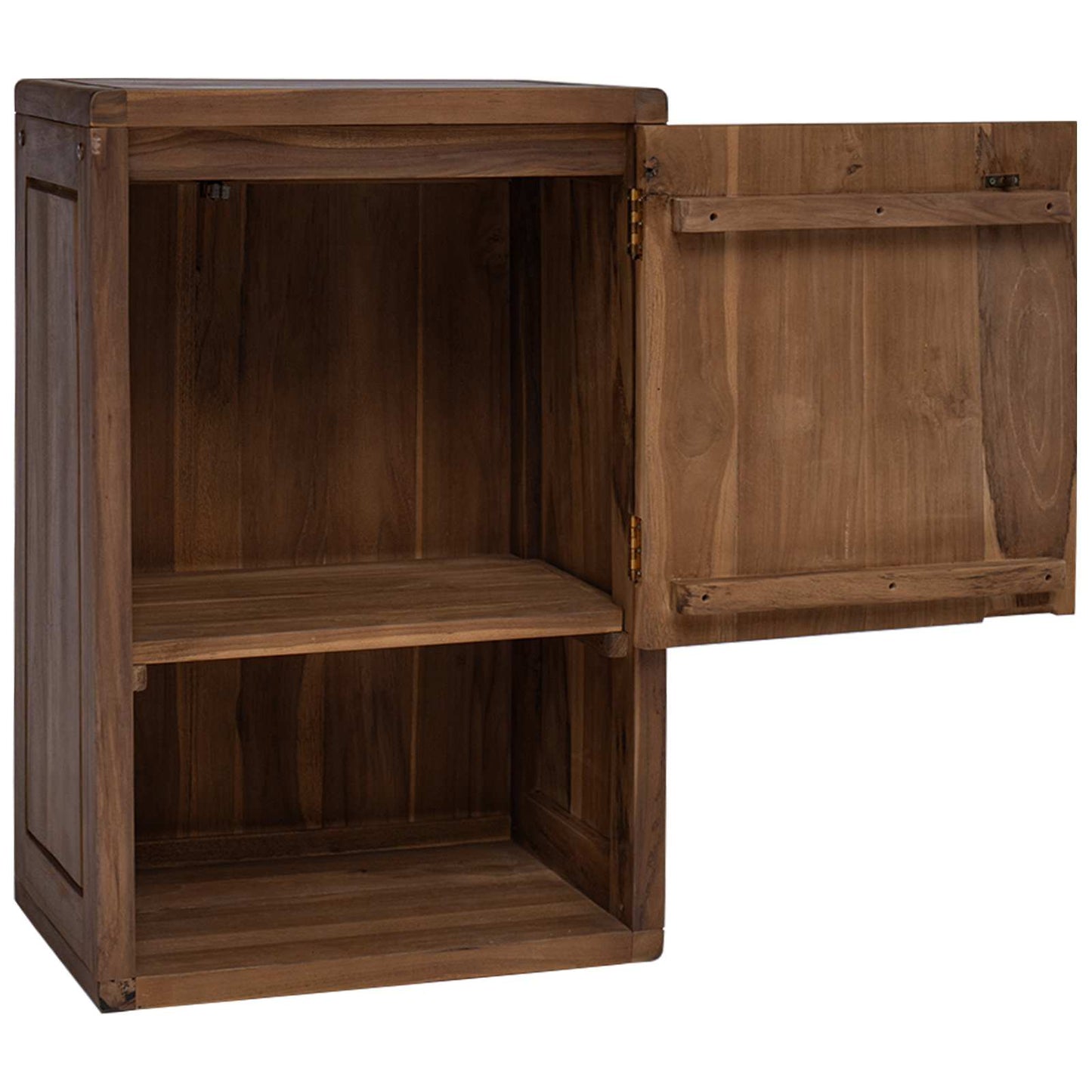 vidaXL Bathroom Side Cabinet Natural 45 x 30 x 70 cm Solid Teak Wood
