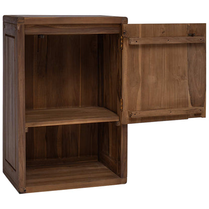 vidaXL Bathroom Side Cabinet Natural 45 x 30 x 70 cm Solid Teak Wood
