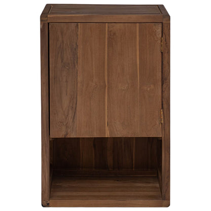 vidaXL Bathroom Side Cabinet Natural 45 x 30 x 70 cm Solid Teak Wood