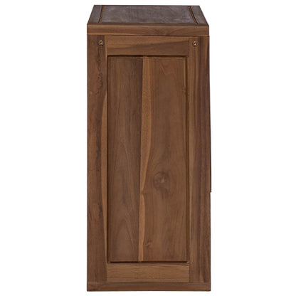 vidaXL Bathroom Side Cabinet Natural 45 x 30 x 70 cm Solid Teak Wood