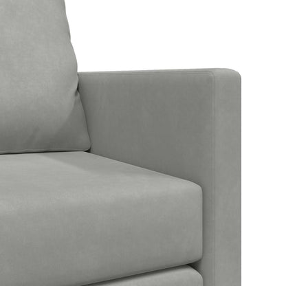 vidaXL Folding Sofa Bed Light Grey 122 x 70 x 60 cm Velvet