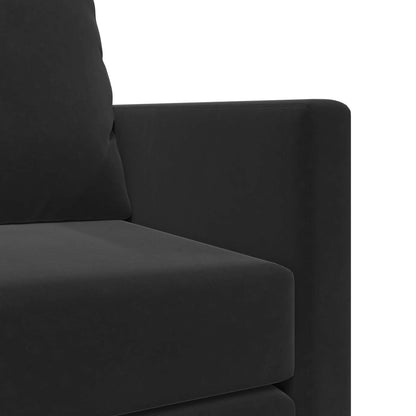 vidaXL Folding Sofa Bed Black 122 x 70 x 60 cm Velvet