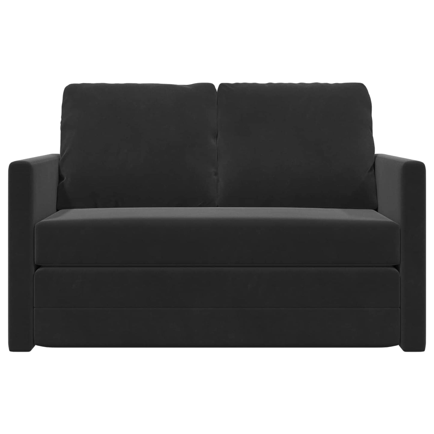 vidaXL Folding Sofa Bed Black 122 x 70 x 60 cm Velvet