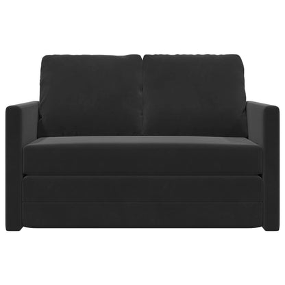 vidaXL Folding Sofa Bed Black 122 x 70 x 60 cm Velvet