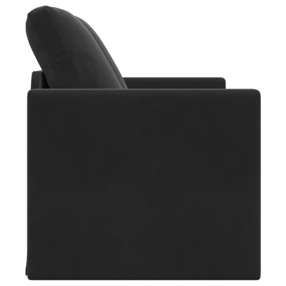 vidaXL Folding Sofa Bed Black 122 x 70 x 60 cm Velvet