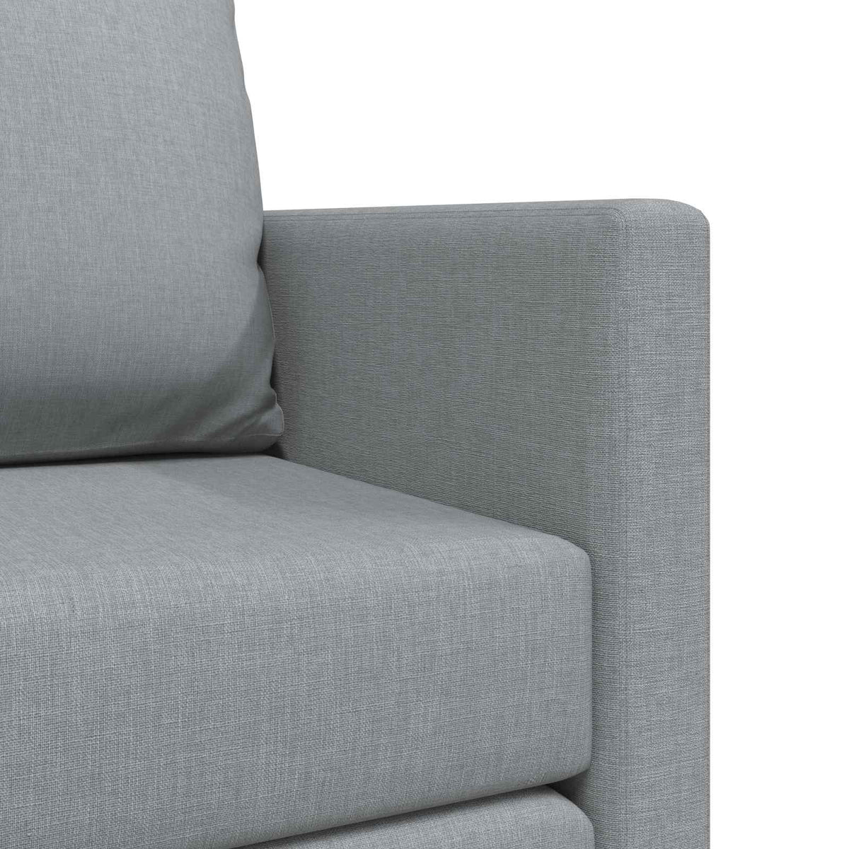 vidaXL Folding Sofa Bed Light Grey 112 x 60 x 55 cm Fabric