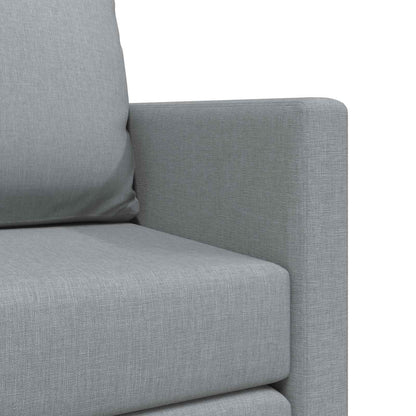 vidaXL Folding Sofa Bed Light Grey 112 x 60 x 55 cm Fabric