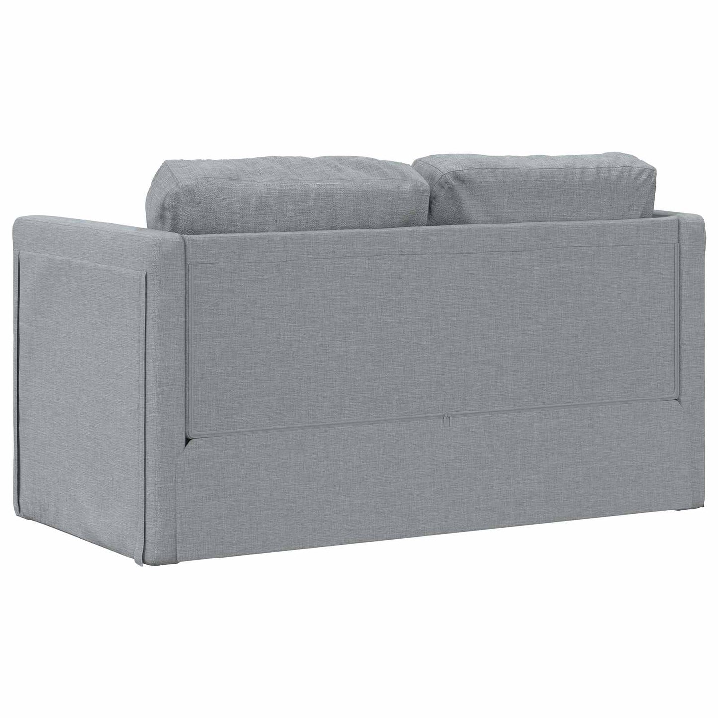 vidaXL Folding Sofa Bed Light Grey 112 x 60 x 55 cm Fabric
