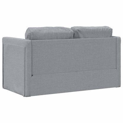 vidaXL Folding Sofa Bed Light Grey 112 x 60 x 55 cm Fabric