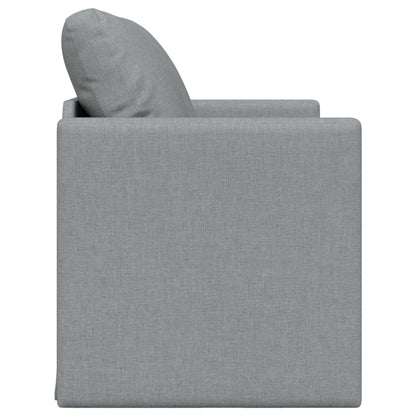 vidaXL Folding Sofa Bed Light Grey 112 x 60 x 55 cm Fabric