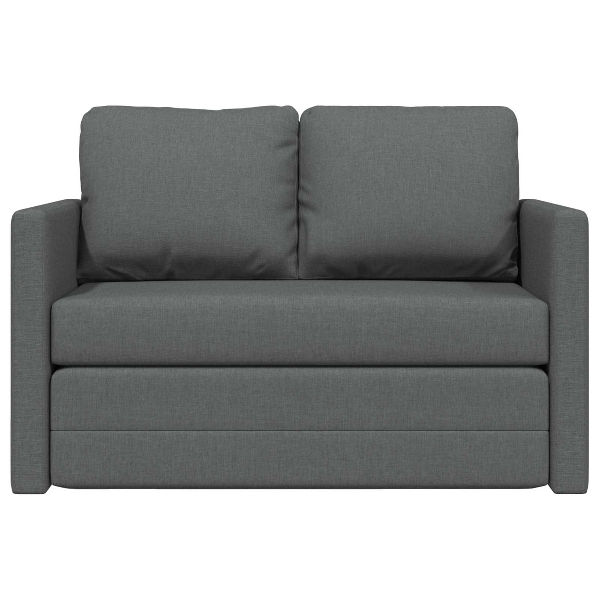 vidaXL Folding Sofa Bed Dark Grey 112 x 60 x 55 cm Fabric
