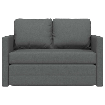 vidaXL Folding Sofa Bed Dark Grey 112 x 60 x 55 cm Fabric