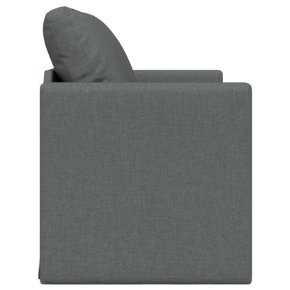 vidaXL Folding Sofa Bed Dark Grey 112 x 60 x 55 cm Fabric