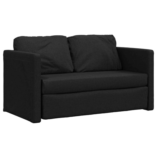 vidaXL Folding Sofa Bed Black 112 x 60 x 60 cm Fabric