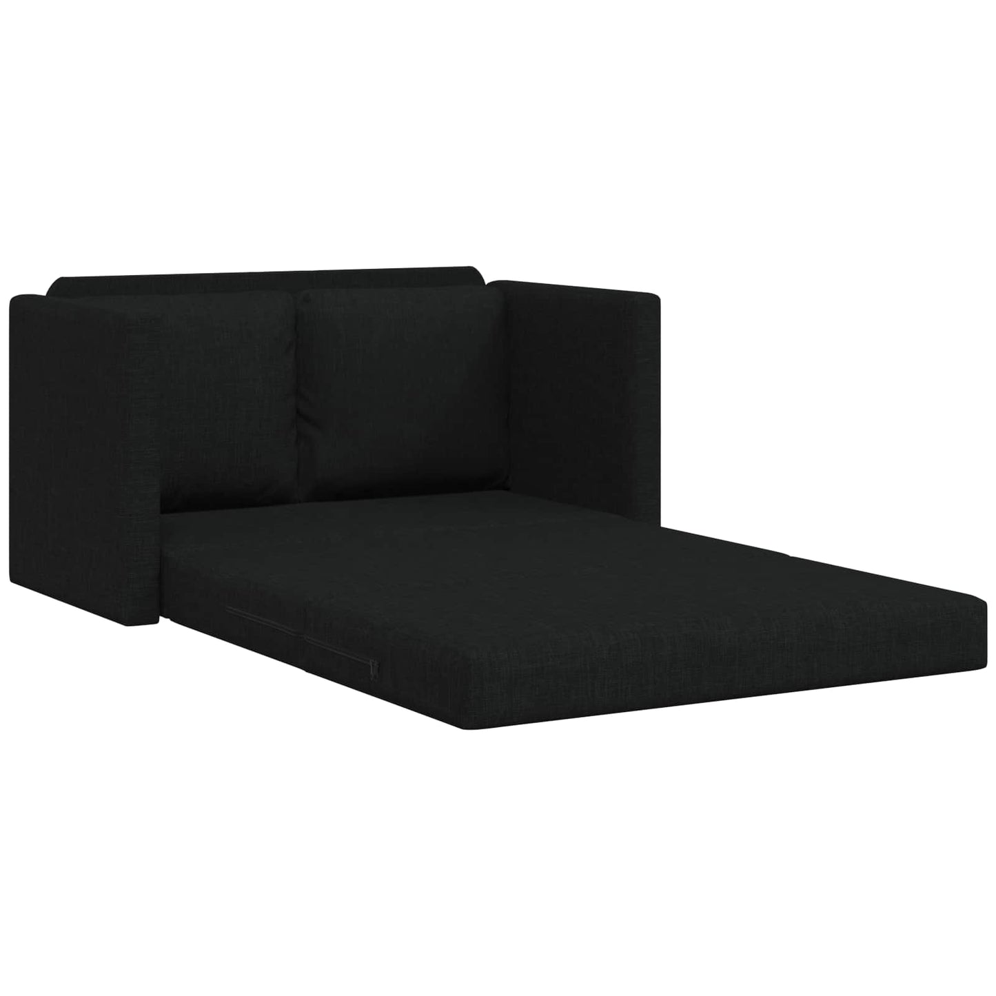 vidaXL Folding Sofa Bed Black 112 x 60 x 55 cm Fabric