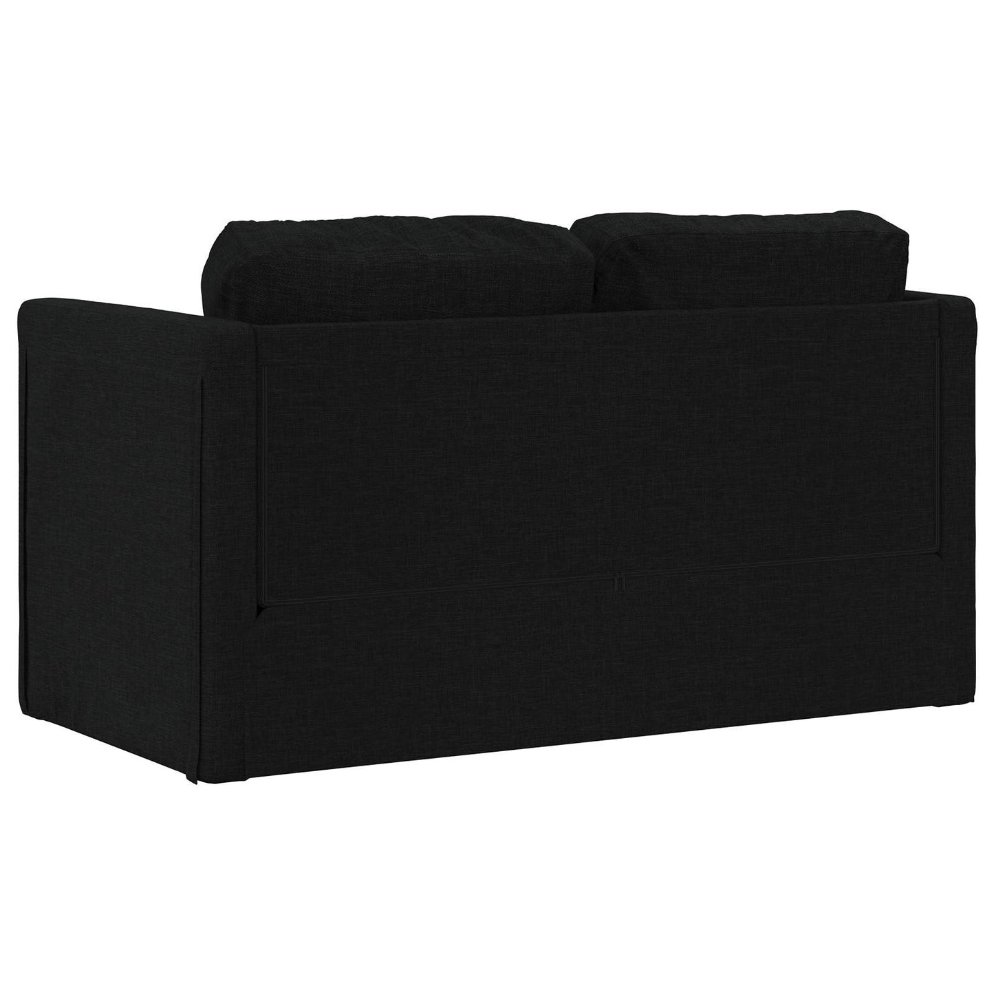 vidaXL Folding Sofa Bed Black 112 x 60 x 55 cm Fabric