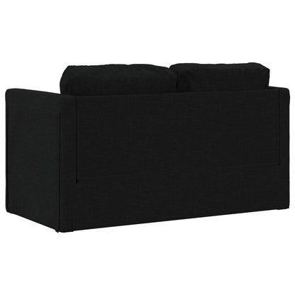 vidaXL Folding Sofa Bed Black 112 x 60 x 55 cm Fabric