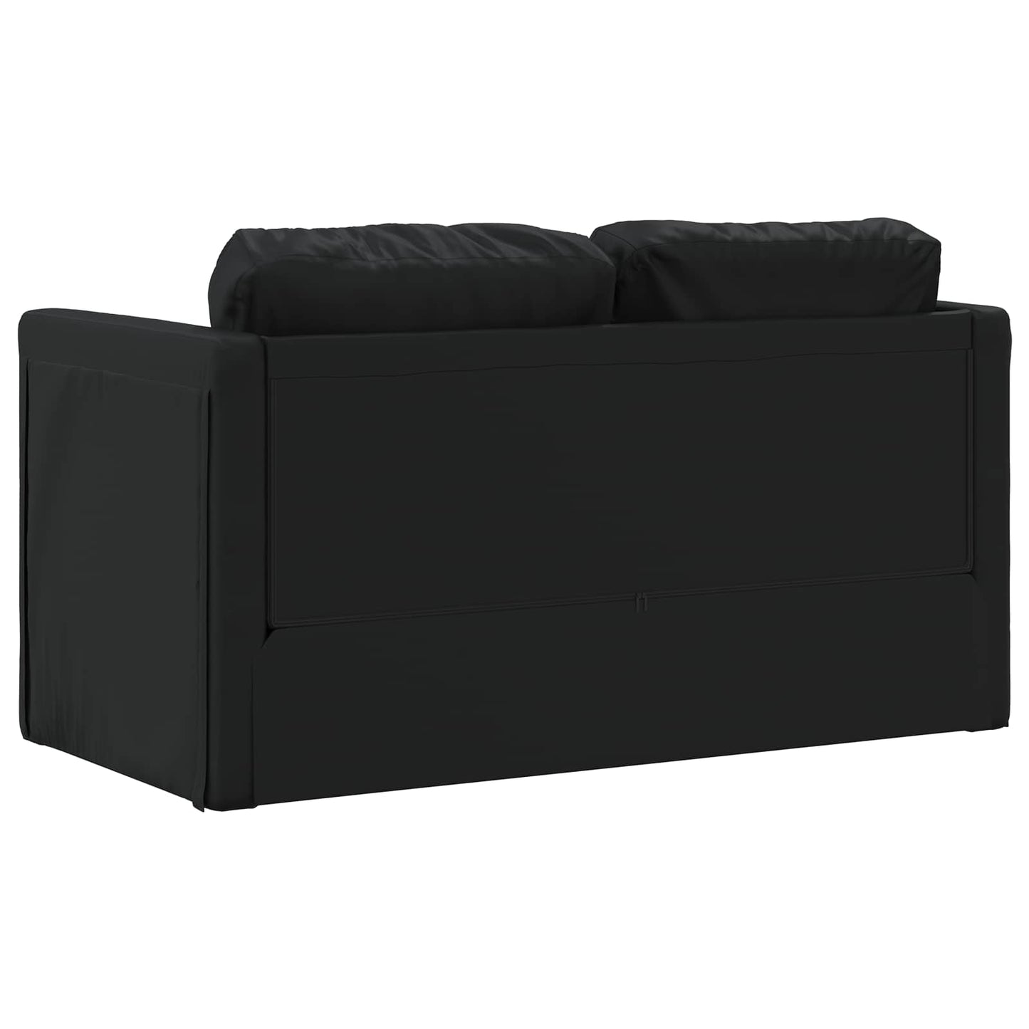 vidaXL Folding Sofa Bed Black 112 x 60 x 55 cm PVC