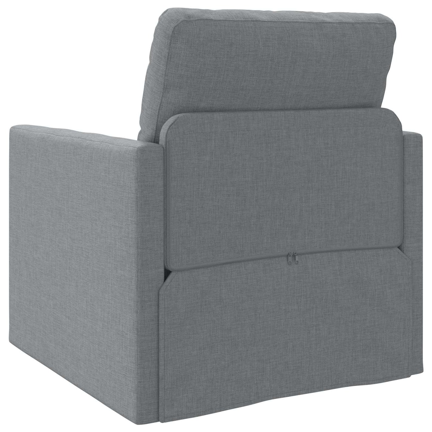 vidaXL Folding Sofa Bed 61cm Light Grey Fabric