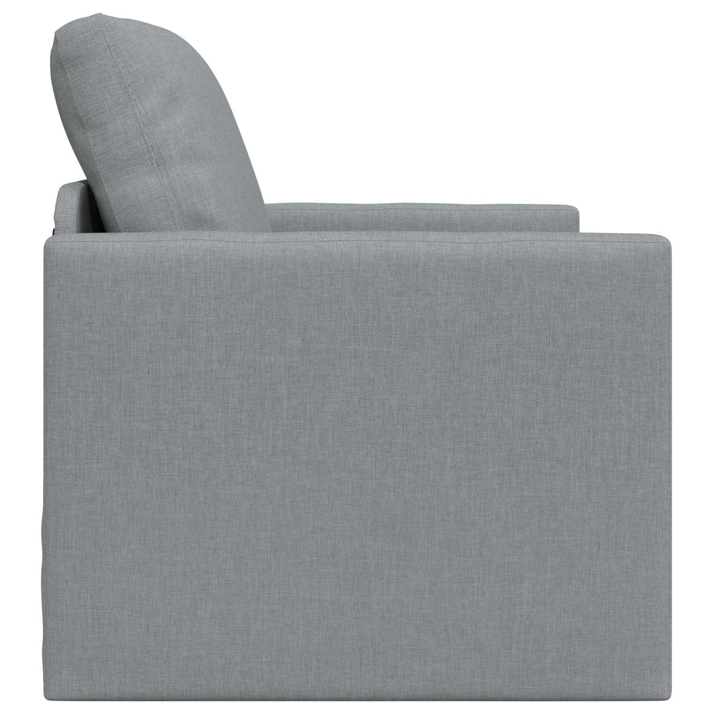 vidaXL Folding Sofa Bed 61cm Light Grey Fabric