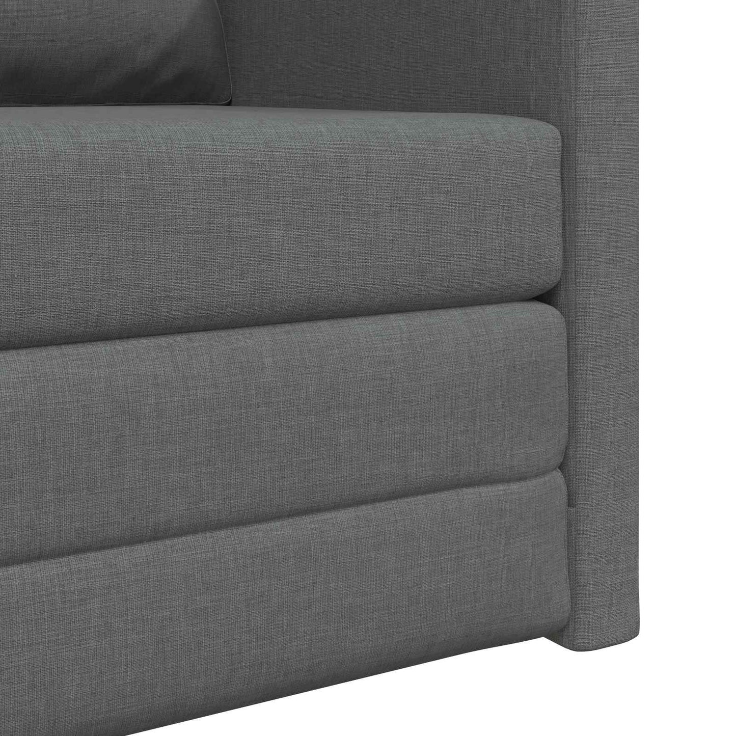 vidaXL Folding Sofa Bed Dark Grey 74 x 77 x 81 cm Fabric