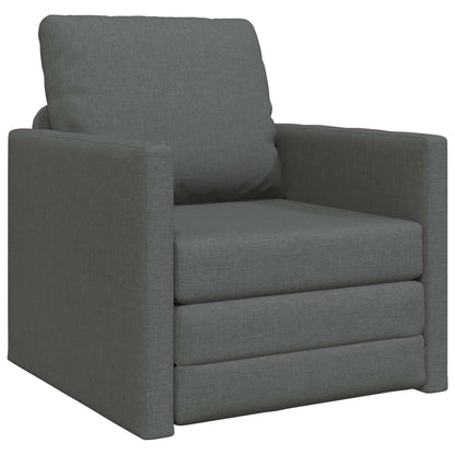vidaXL Folding Sofa Bed Dark Grey 74 x 77 x 81 cm Fabric