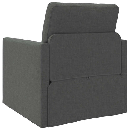 vidaXL Folding Sofa Bed Dark Grey 74 x 77 x 81 cm Fabric