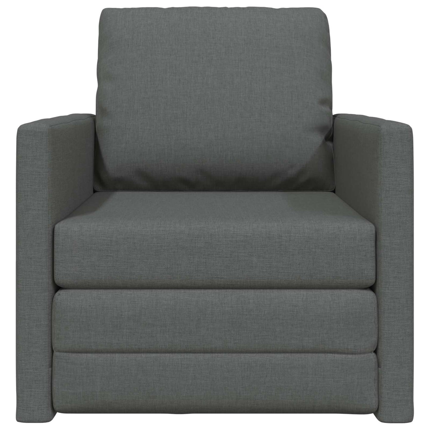 vidaXL Folding Sofa Bed Dark Grey 74 x 77 x 81 cm Fabric