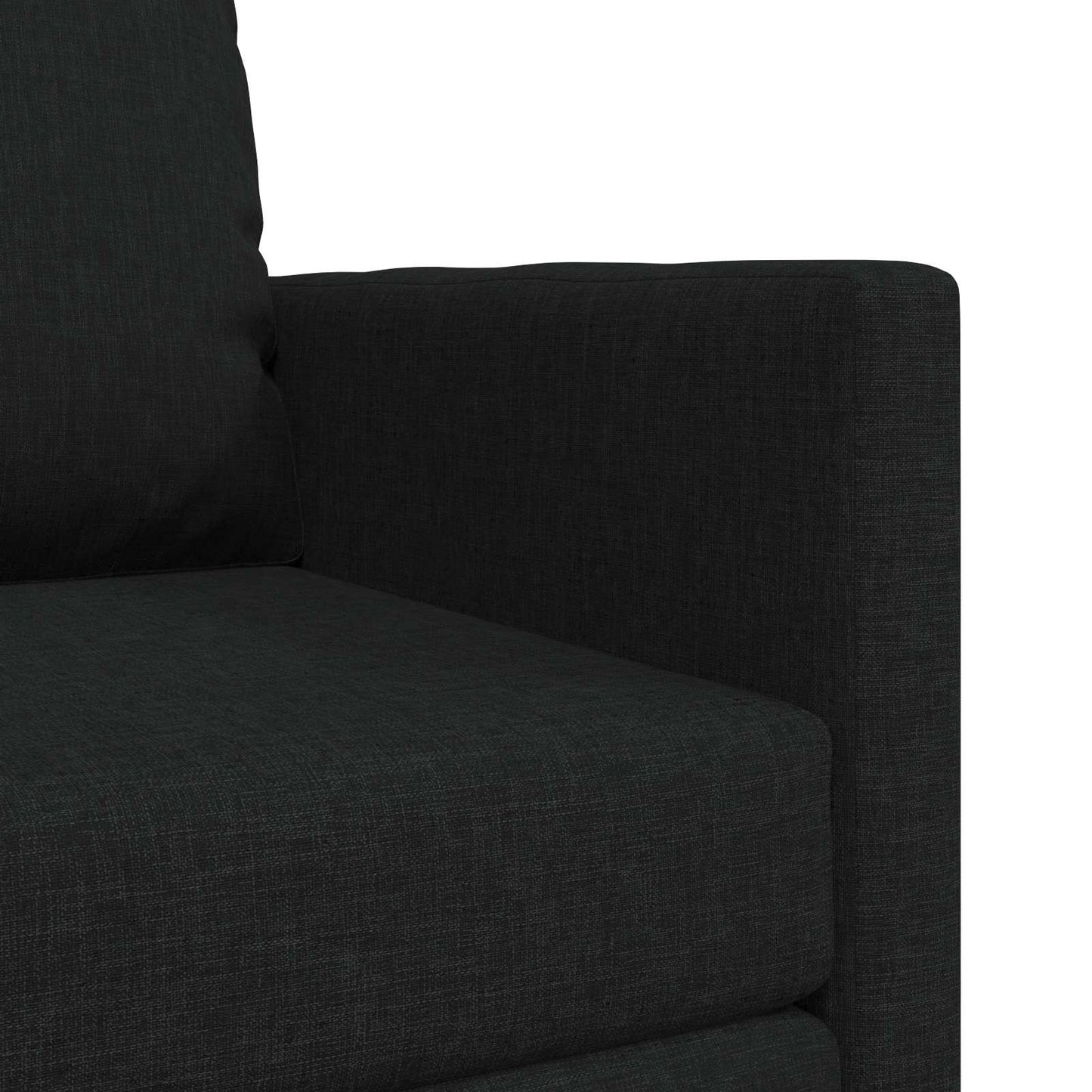 vidaXL Folding Sofa Bed Black 74 x 77 x 81 cm Fabric